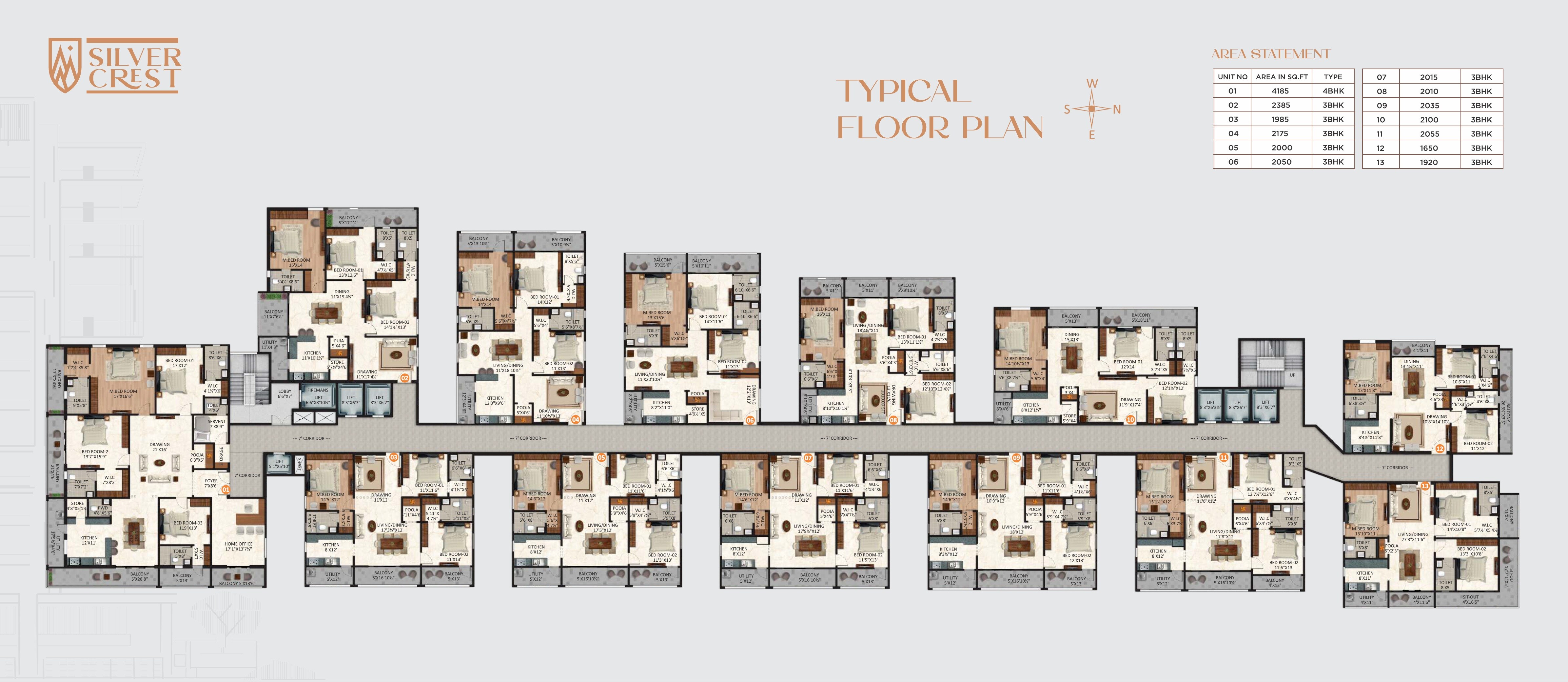 Shree Silver Crest Floor Plans
