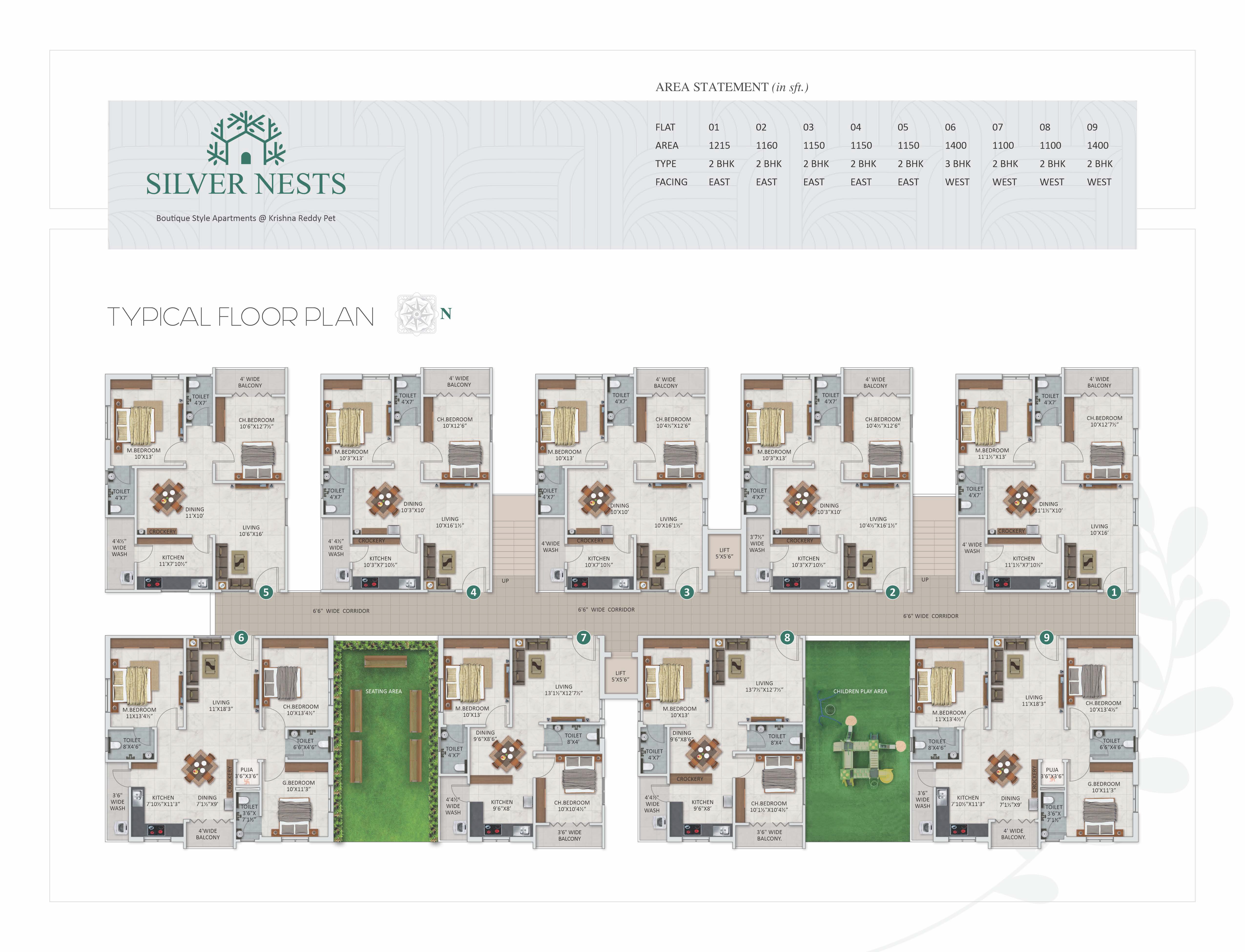 Shreeven Silver Nests Floor Plans