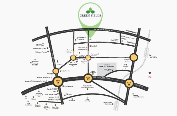 Shreya Green Fields Location Image