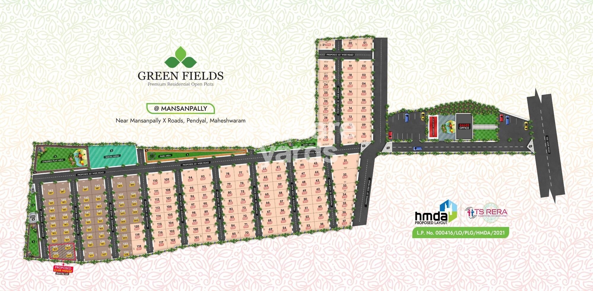 Shreya Green Fields Master Plan Image