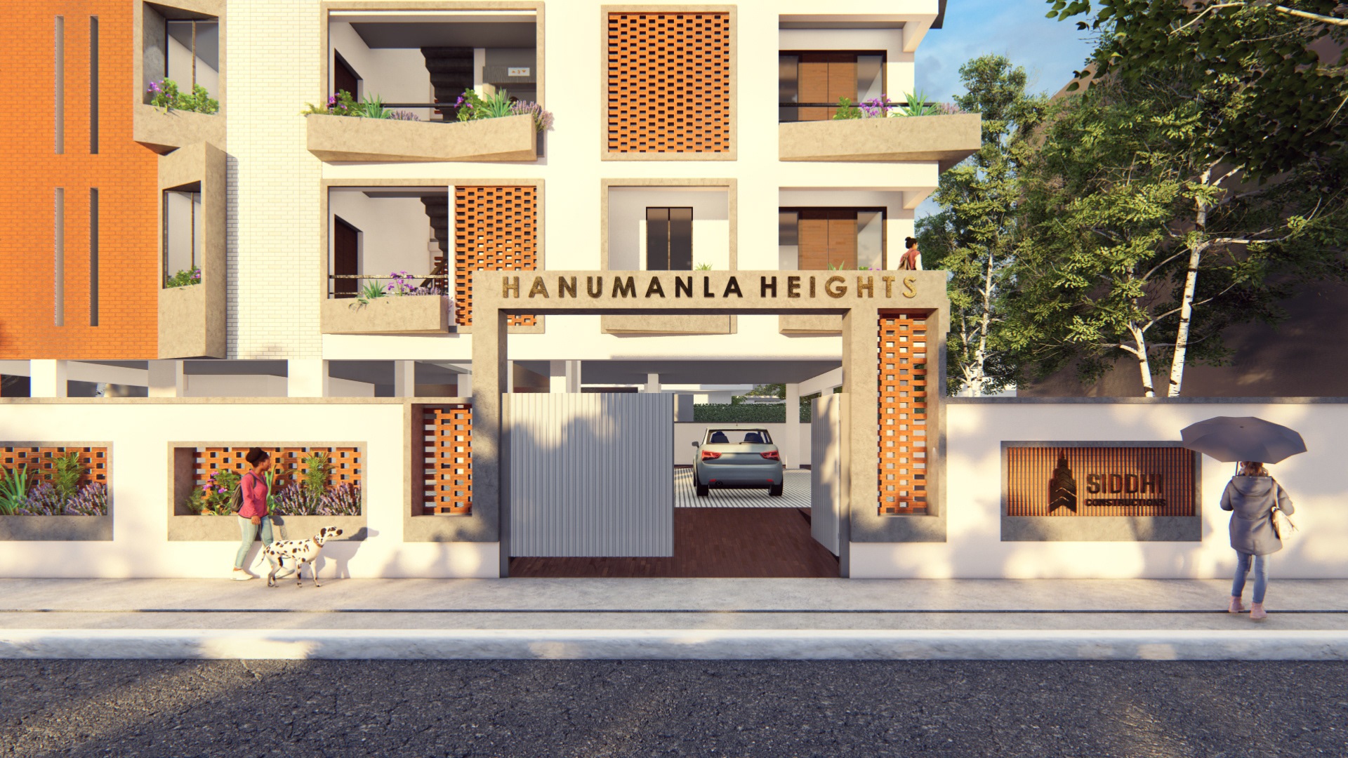 Siddhi Hanumanla Heights Entrance View