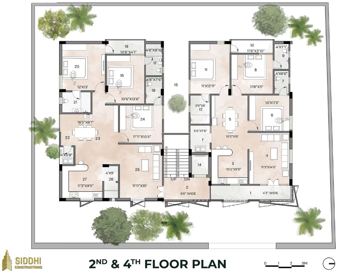 Siddhi Hanumanla Heights Floor Plans