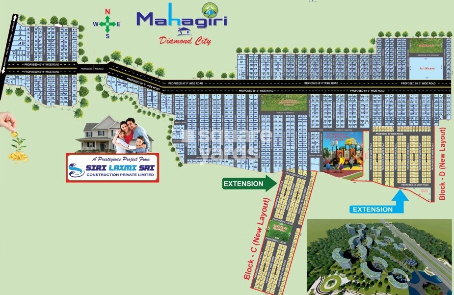 Siri Mahagiri Diamond City Master Plan Image