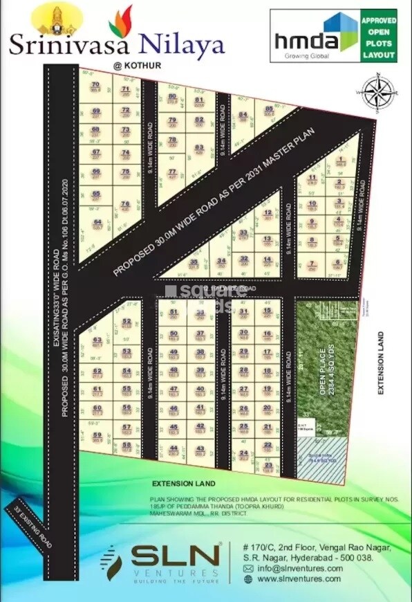 SLN Srinivasa Nilaya Kothur Master Plan 1