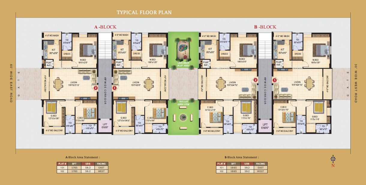 SLN Twin Towers Floor Plans