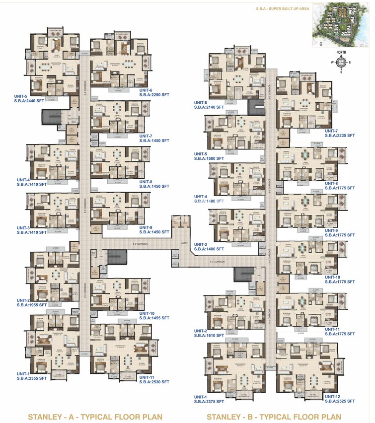 SMR Vinay Iconia Hyderabad Floor Plans 1