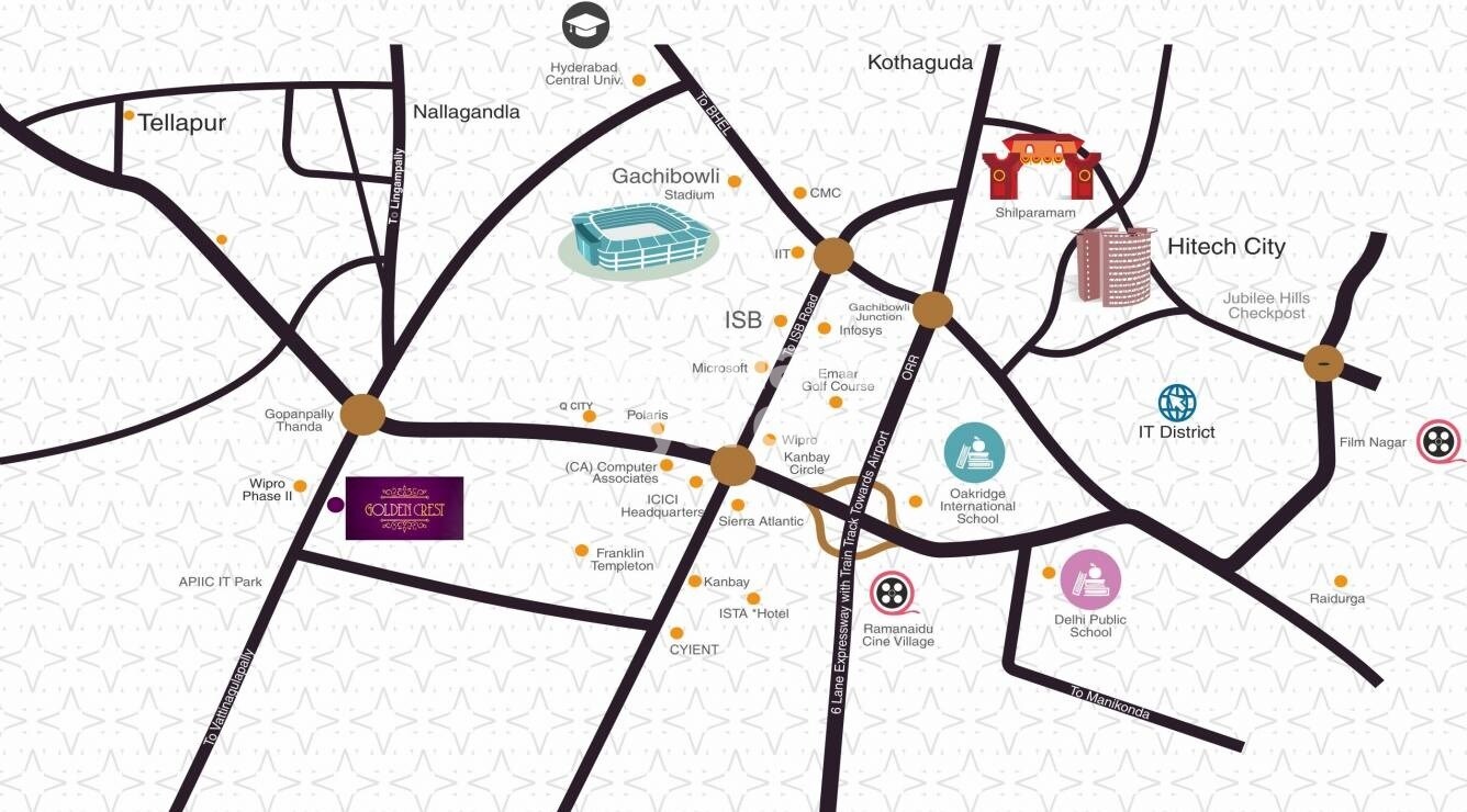 SNR Golden Crest Location Image