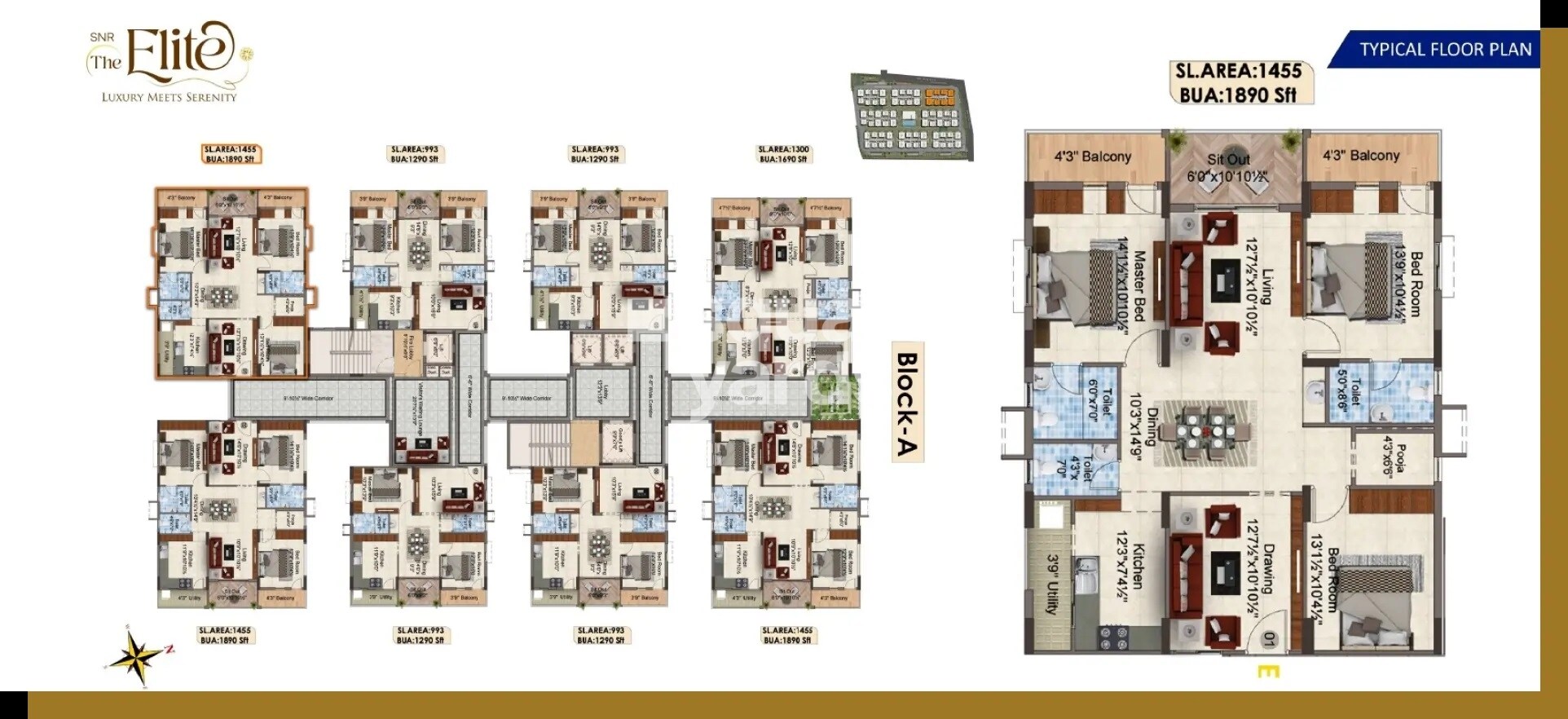 SNR The Elite Floor Plans 1
