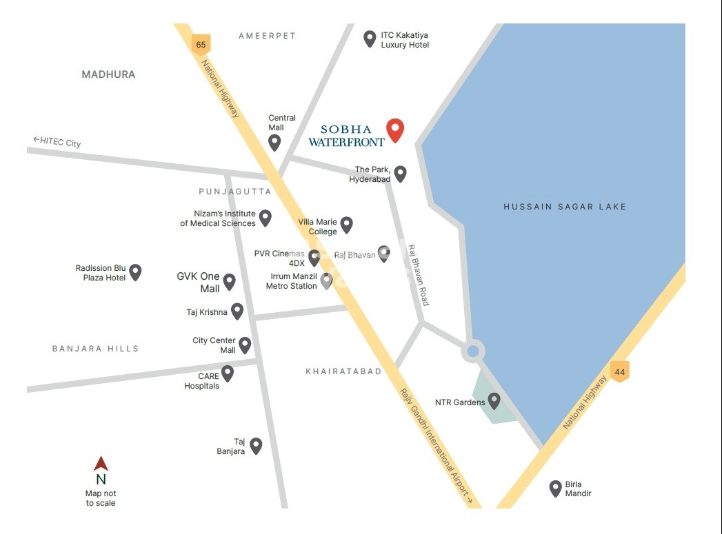 Sobha Waterfront Location Image