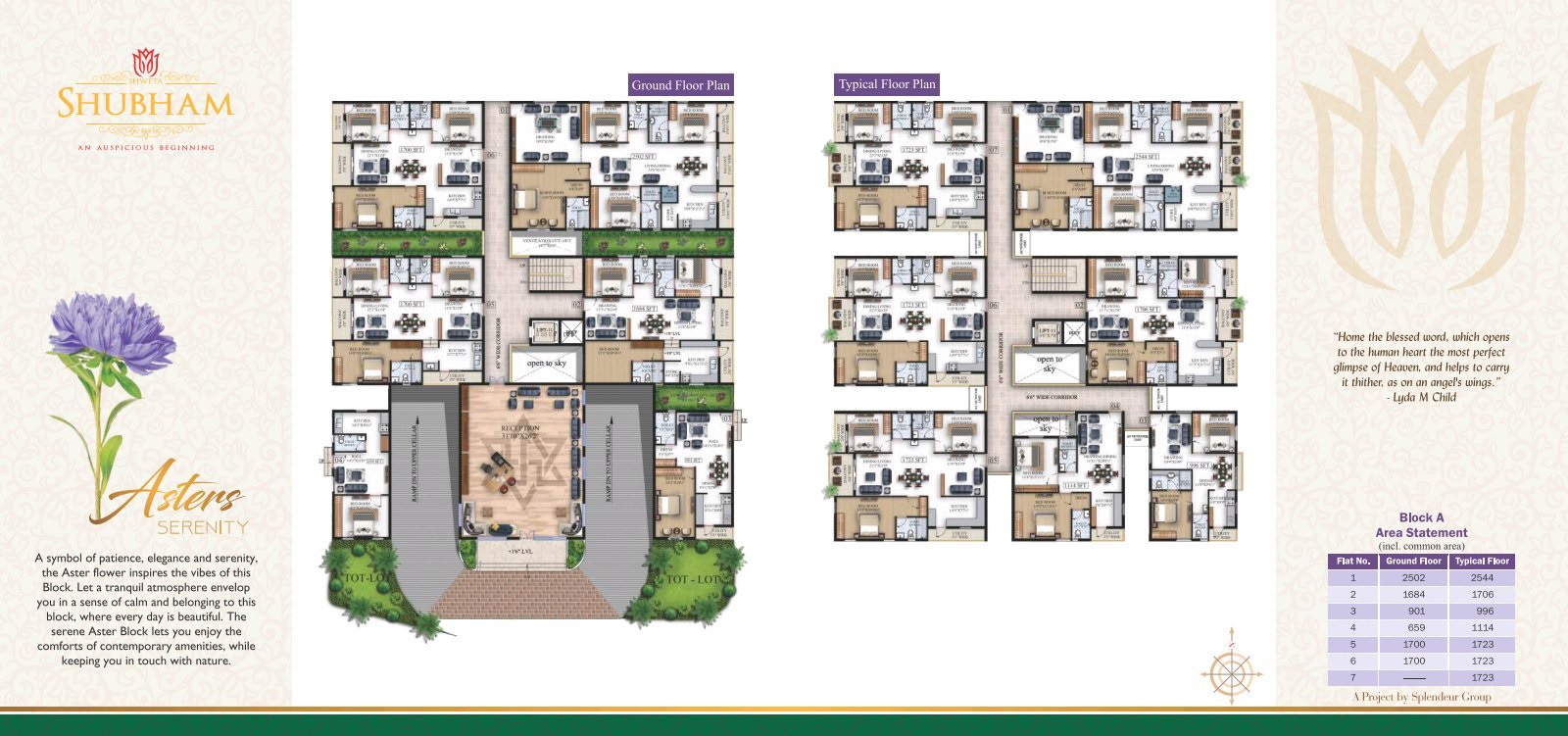 Splendeur Shweta Shubham Floor Plans