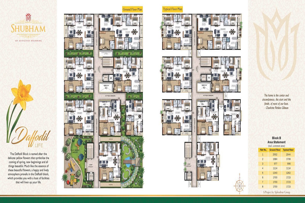 Splendeur Shweta Shubham Floor Plans