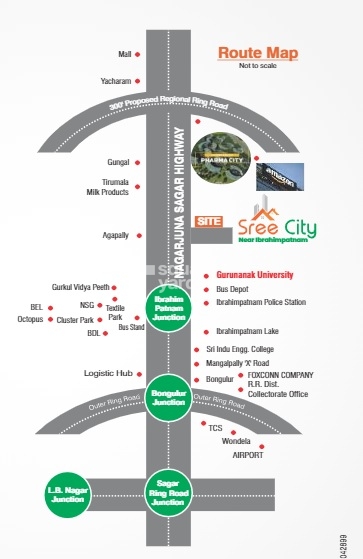 SR Sree City Location Image