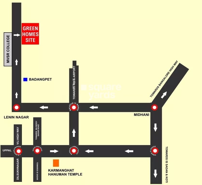 Sree 7 Hills Green Homes Location Image