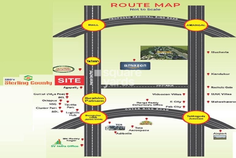 Sree Bhuvi Sterling County Location Image