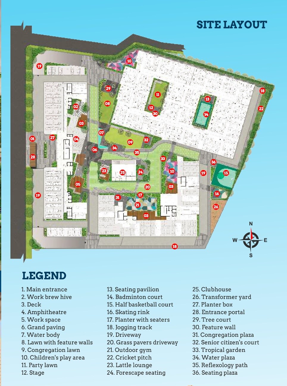Sree Lakeview Grandeur Master Plan 1