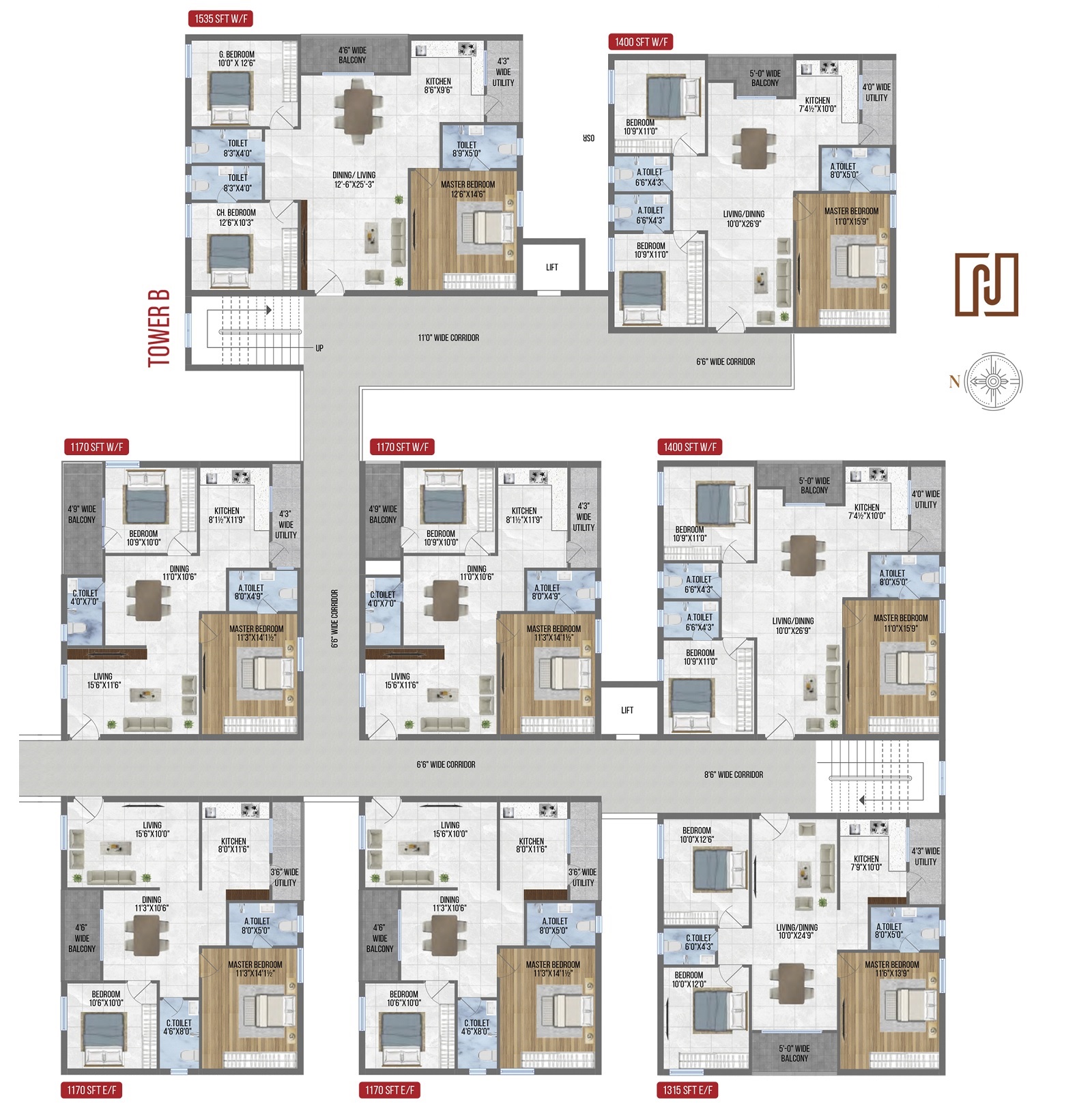 Sree Nandan Homes Floor Plans