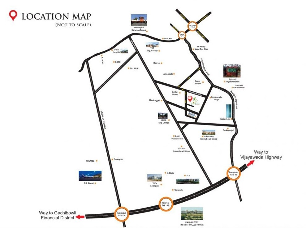 Sreeni Sree Balaji Green Homes Location Image