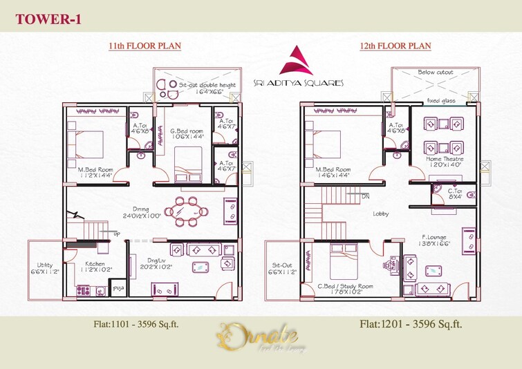 Sri Aditya Squares Ornate Floor Plans