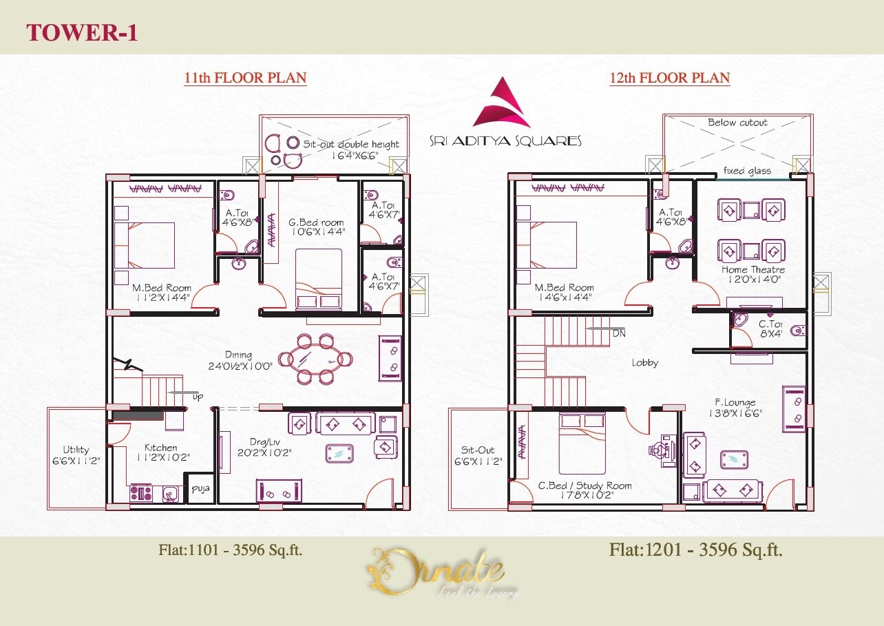 Sri Aditya Squares Ornate Floor Plans