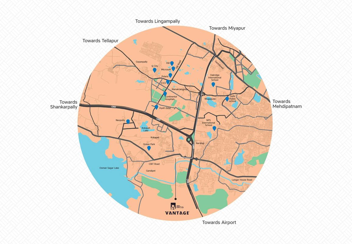 Sri Aditya Vantage Location Image