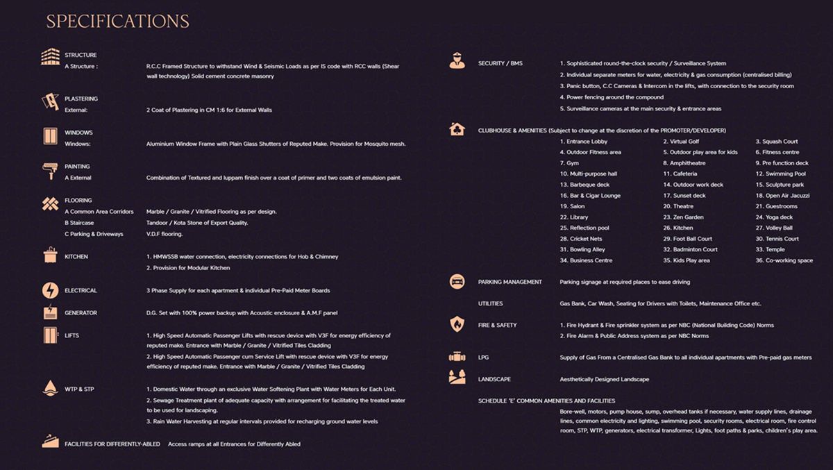Sri Aditya Vantage Specification