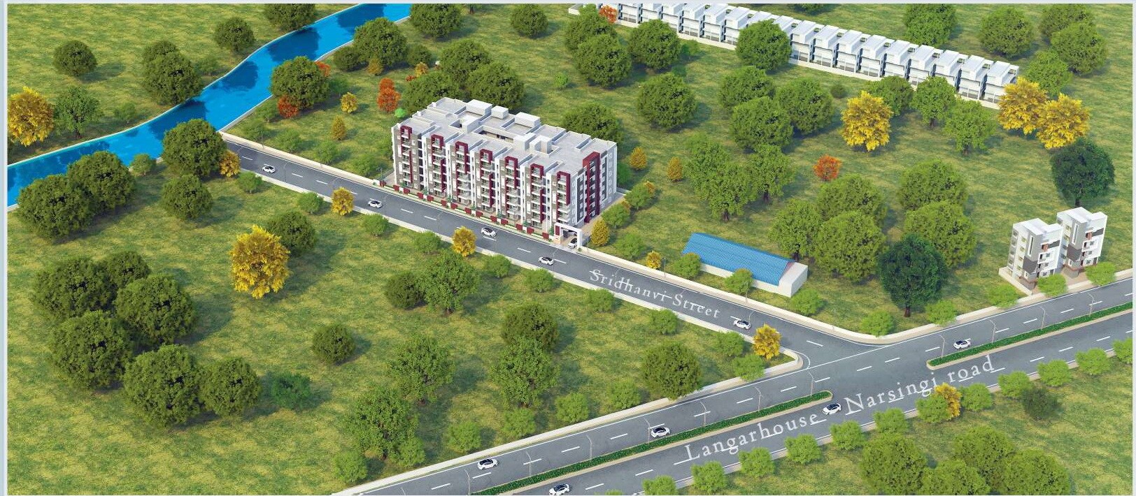 Sri Dhanvi Jewel Park Tower View