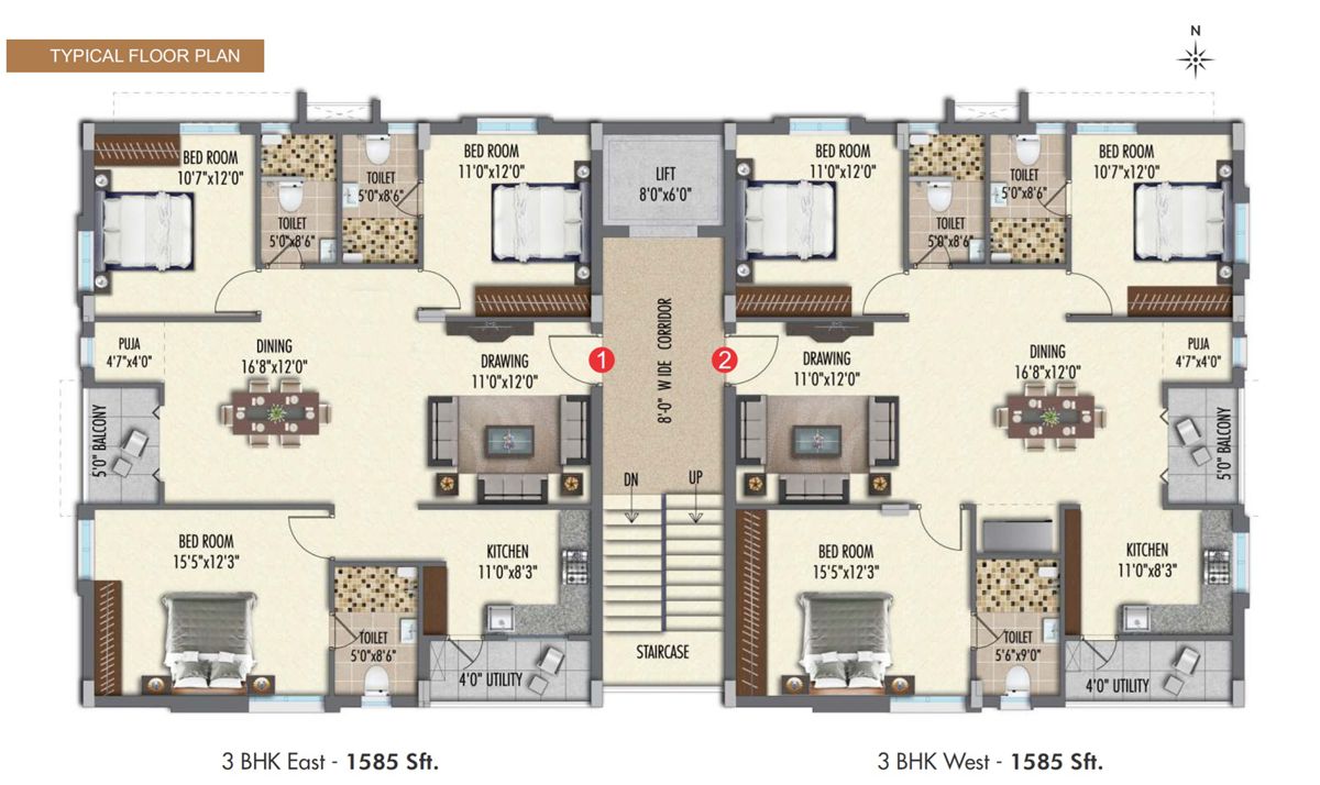 Sri Fortune Habitat Floor Plans