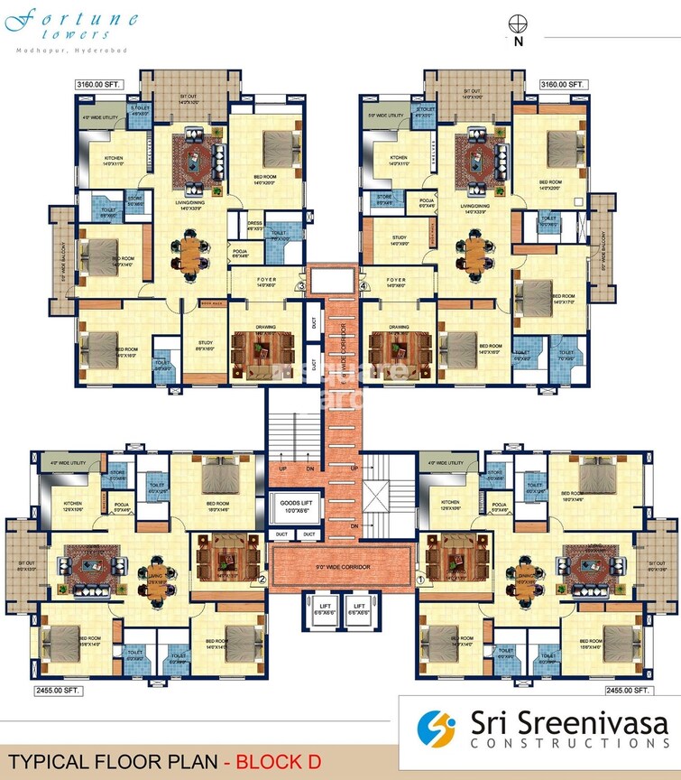 Sri Fortune Towers Floor Plans 1