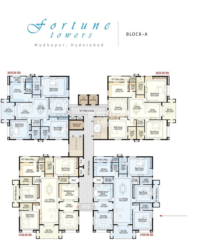 Sri Fortune Towers Floor Plans 4