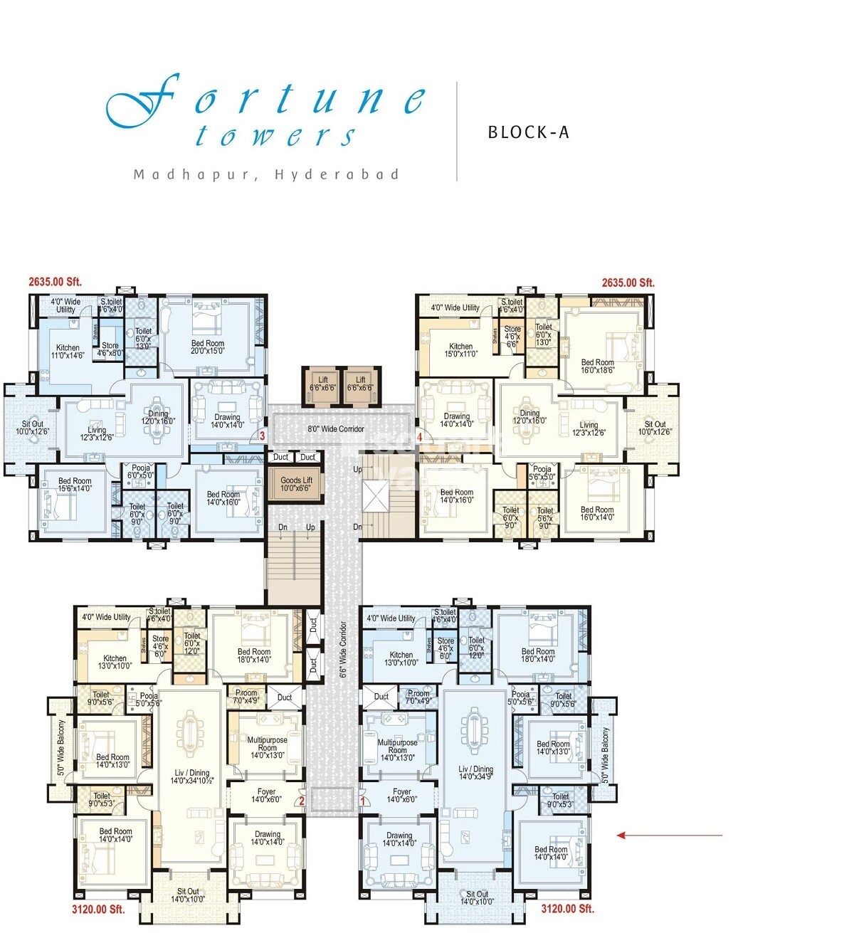 Sri Fortune Towers Floor Plans 4