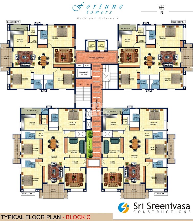 Sri Fortune Towers Floor Plans 2