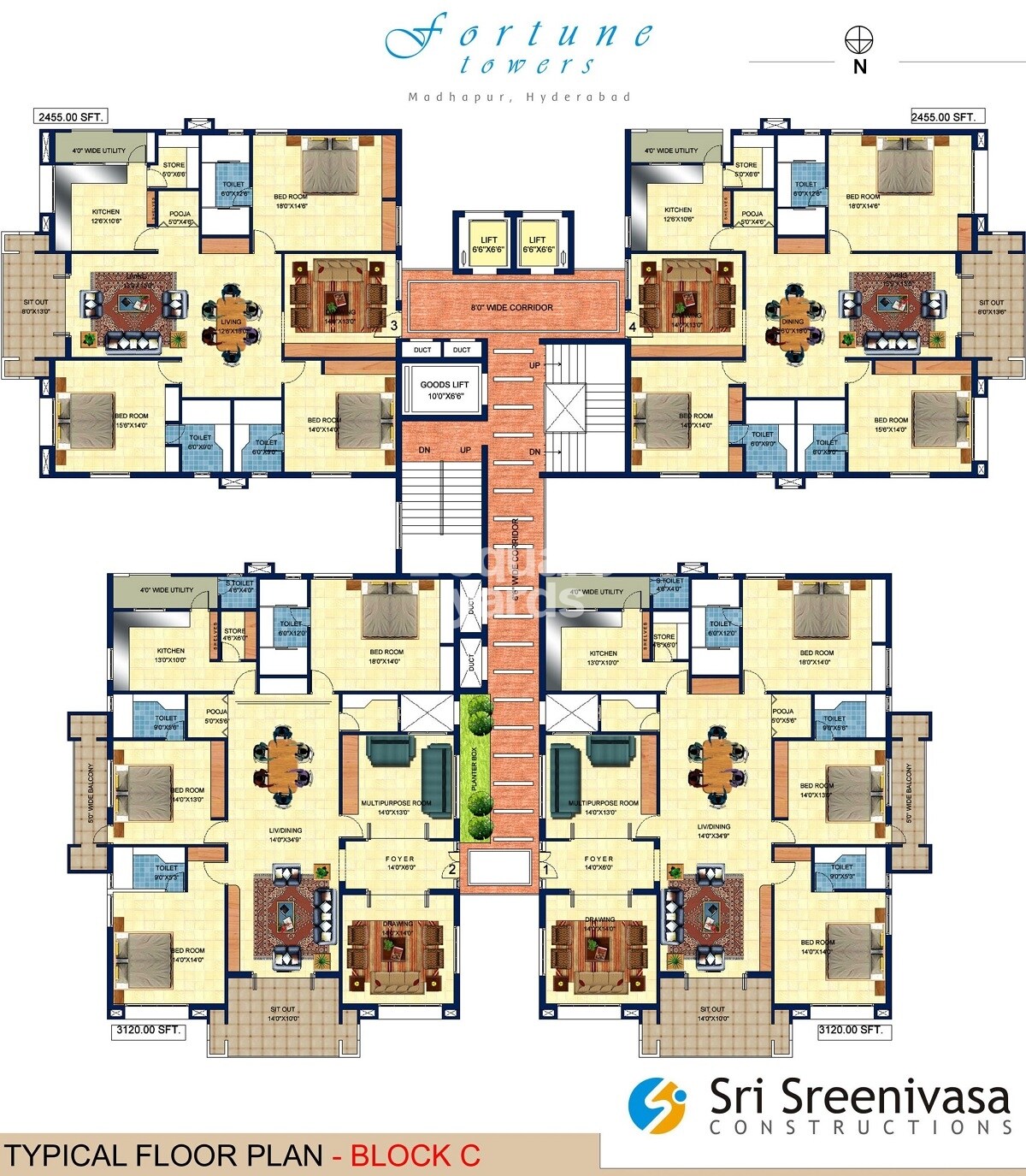 Sri Fortune Towers Floor Plans 2