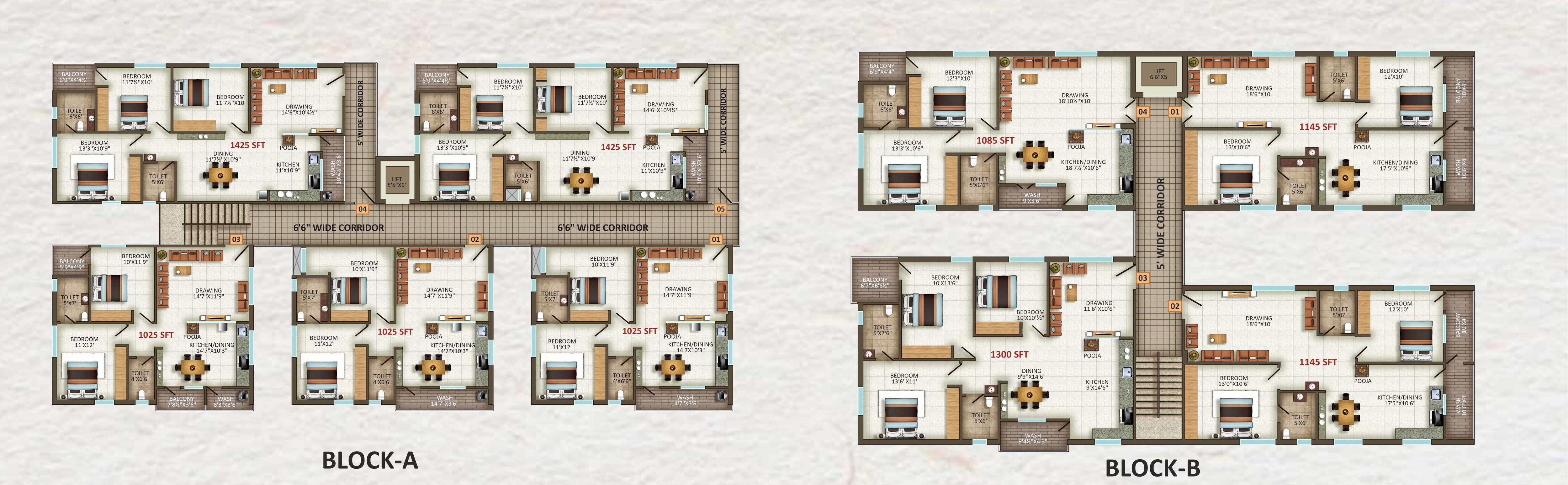 Sri Havens Floor Plans
