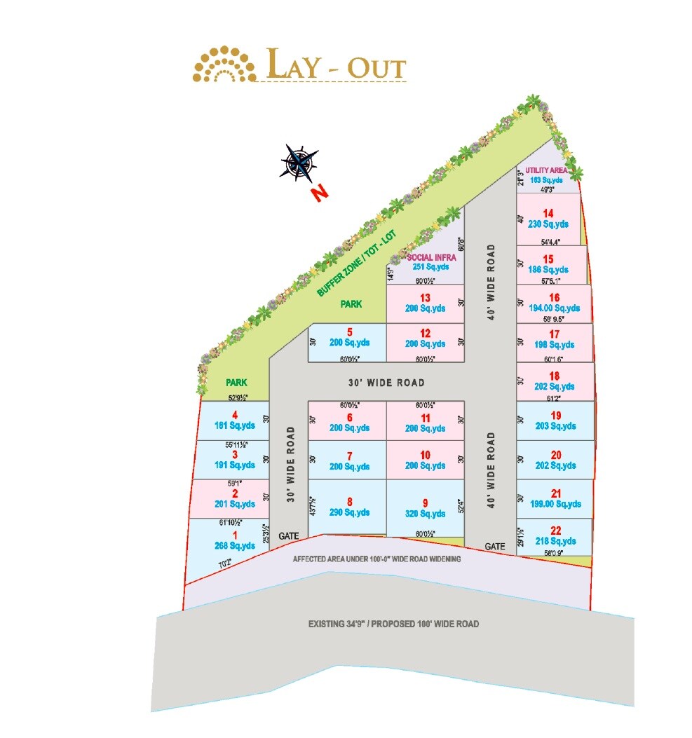 Sri Manidweepam Villas Master Plan 1
