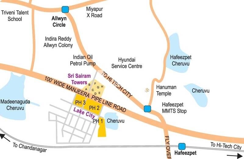 Sri Sairam Lake City Phase I Location Image