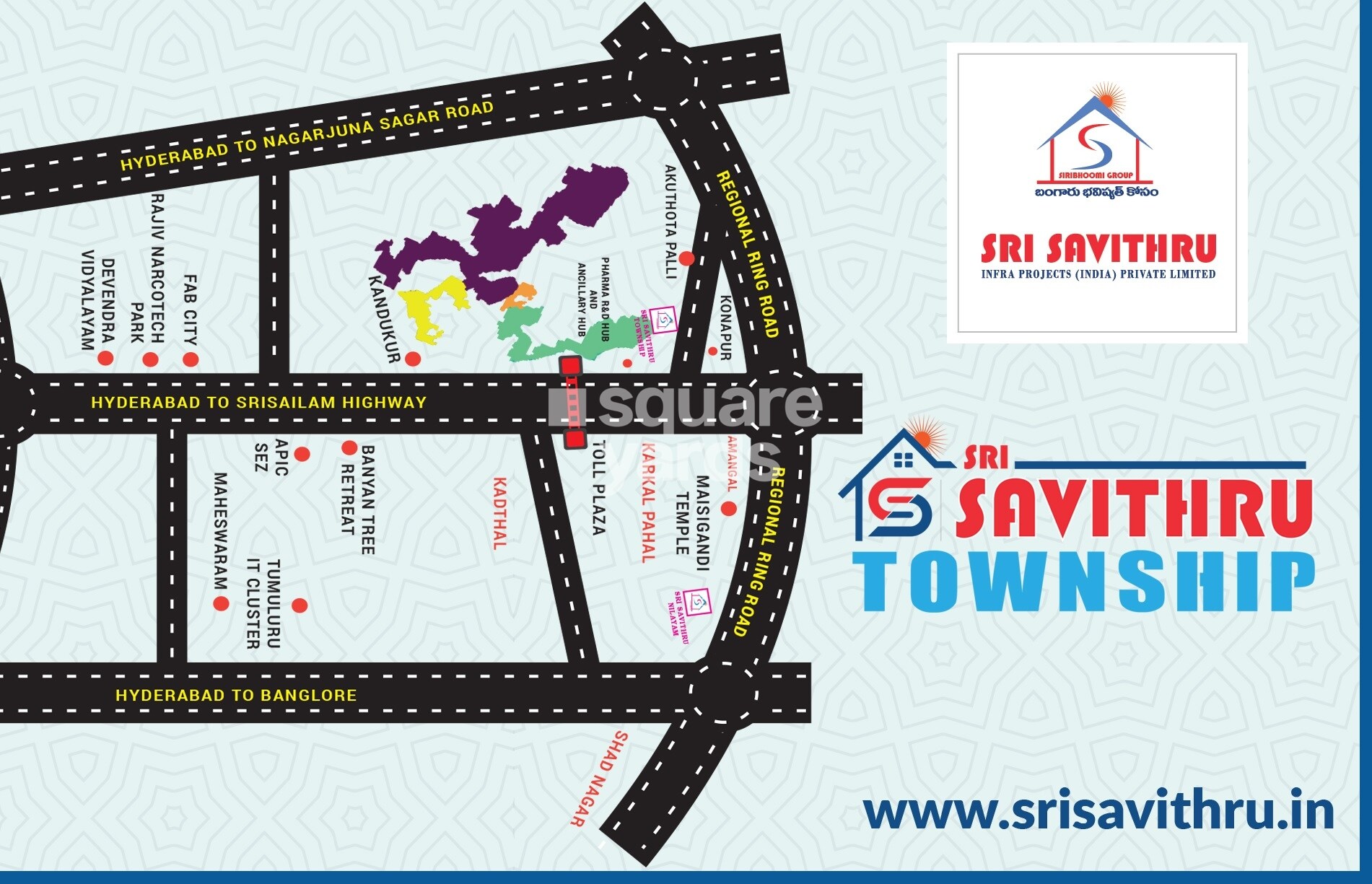 Sri Savithru Township Location Image