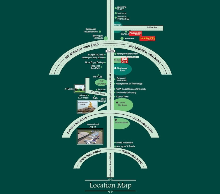 Sri Siddi Star City Location Image