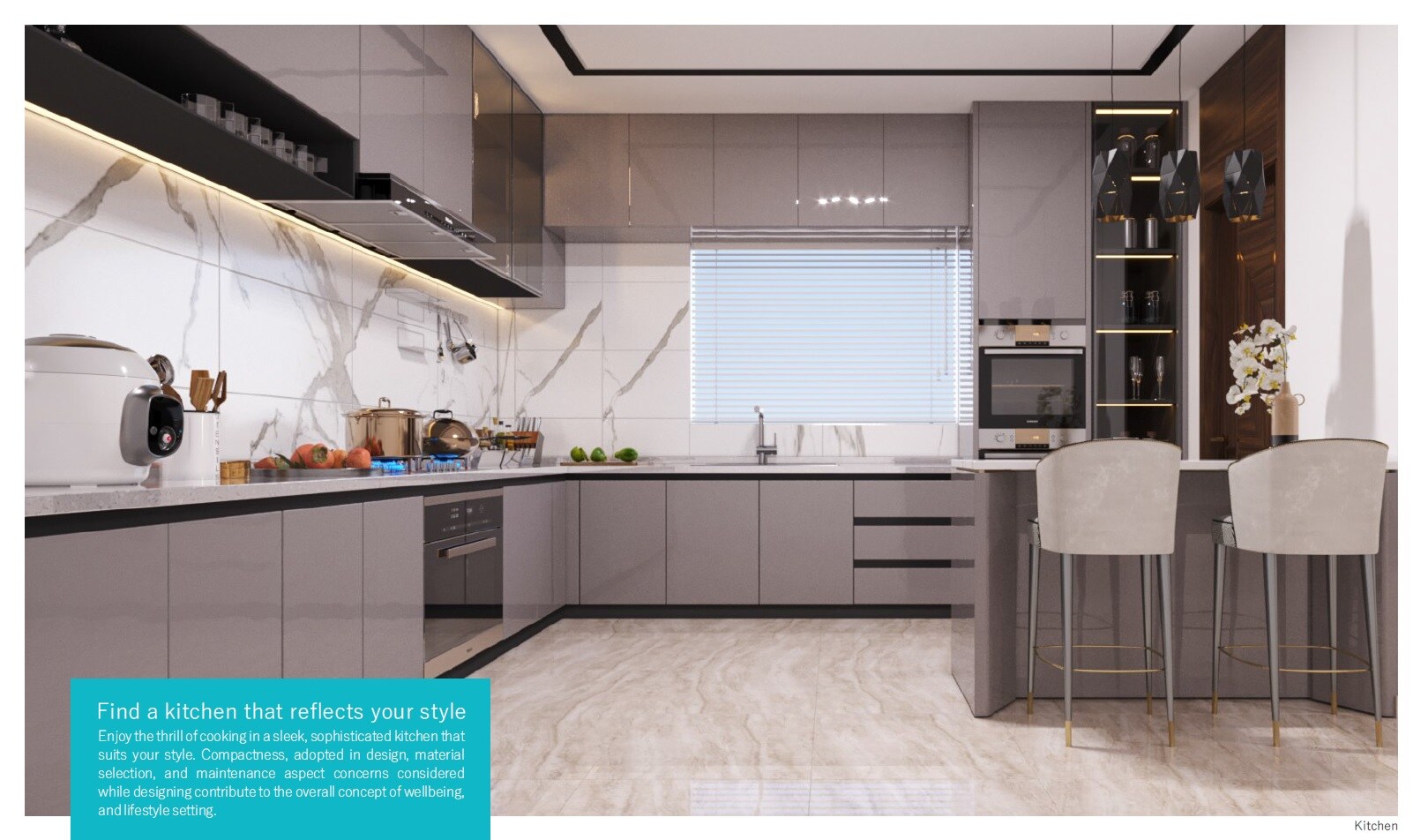 Sri Sreenivasa Fortune Water Front Apartment Interiors 3