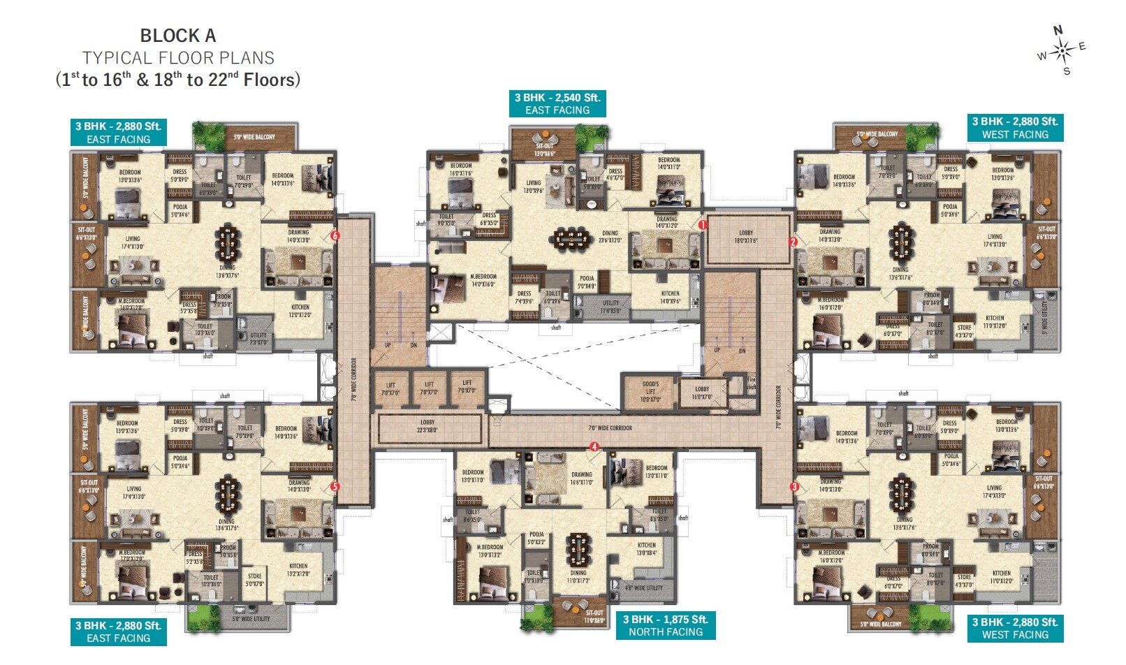 Sri Sreenivasa Fortune Water Front Floor Plans 1
