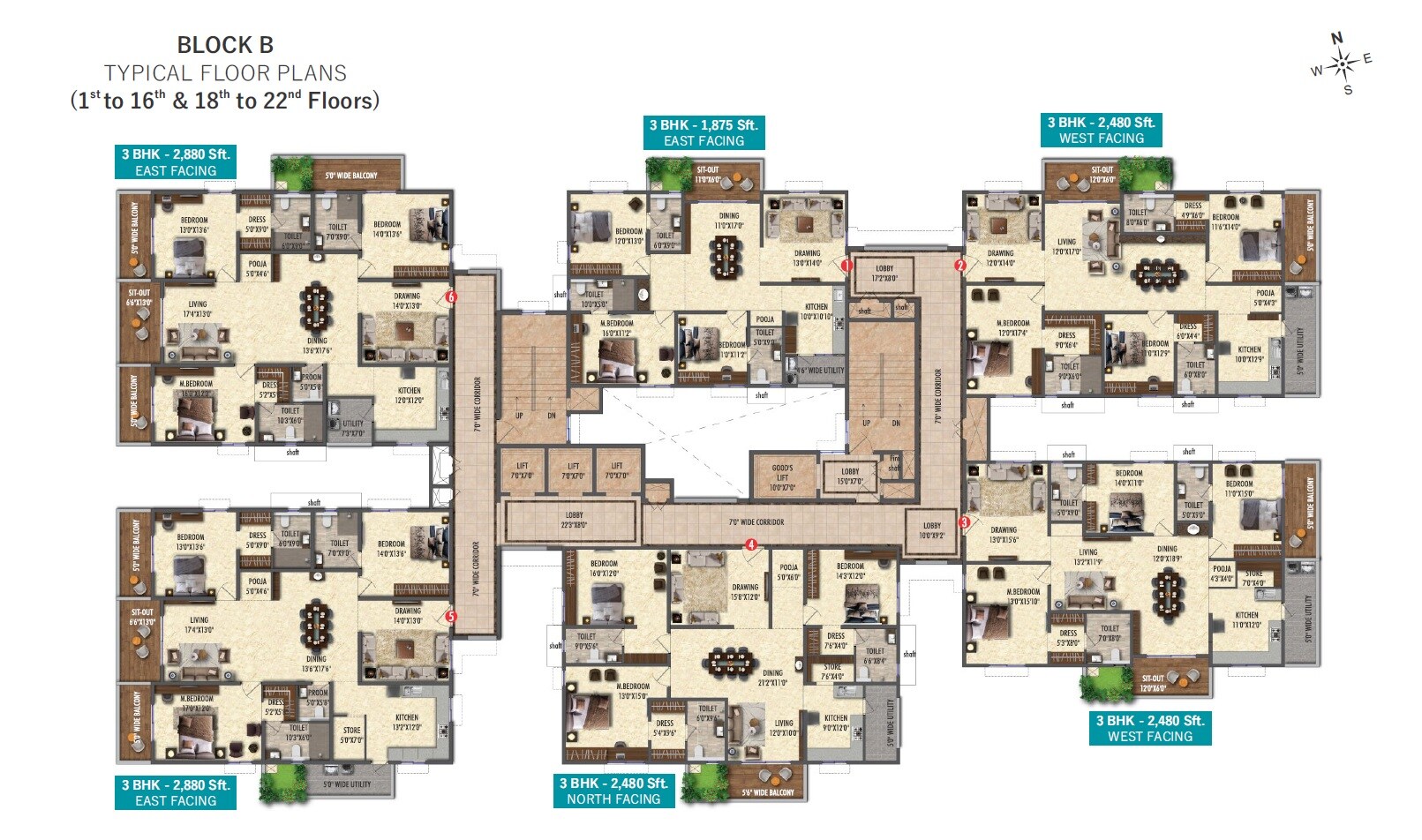 Sri Sreenivasa Fortune Water Front Floor Plans 2