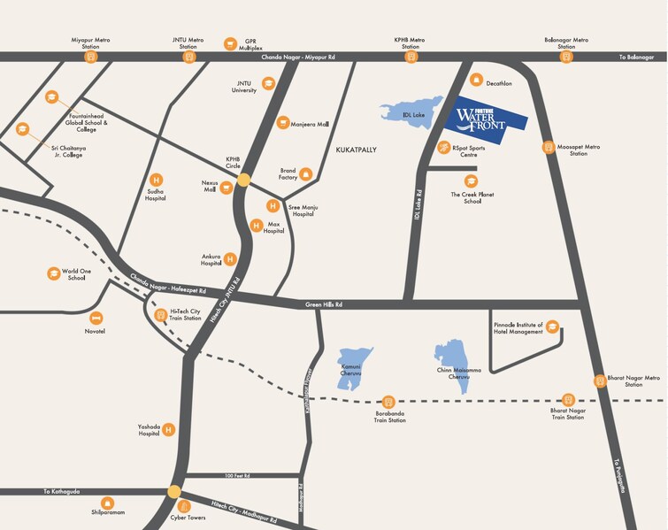 Sri Sreenivasa Fortune Water Front Location Image