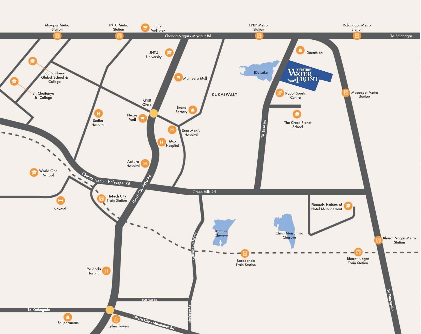 Sri Sreenivasa Fortune Water Front Location Image