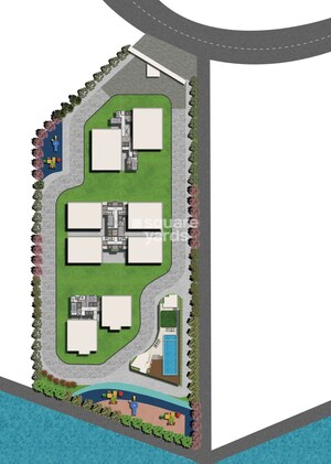 Sri-The-Marquise_a model of a building with a train on top of it