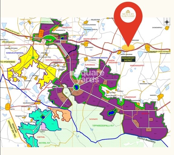 Sri Tirumala Mercury Township Location Image