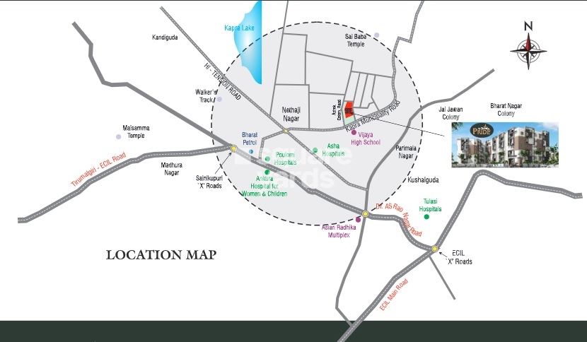 Sri Tirumala Pride Location Image