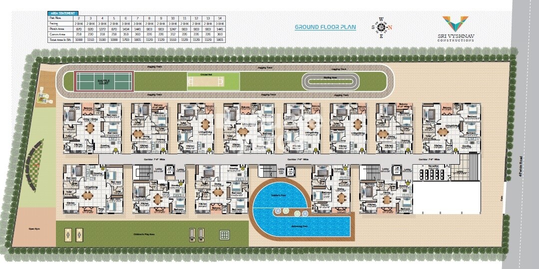 Sri Vyshnav Gardenia Master Plan 1