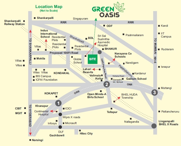 Srika Green Oasis Location Image