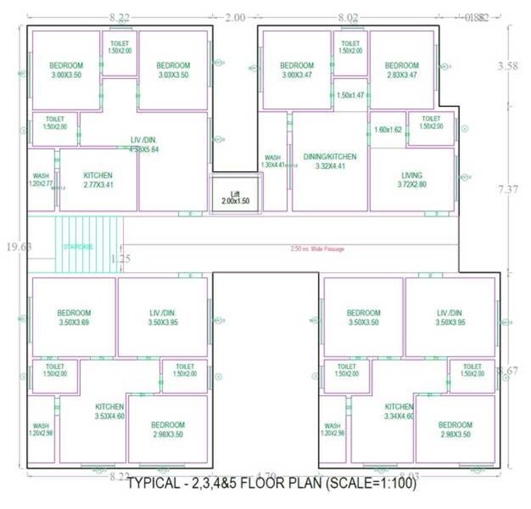 Srikaram Residency Floor Plans