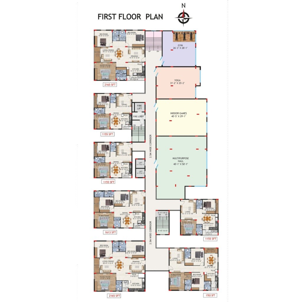 Srinidhi Akshaya Residency Floor Plans