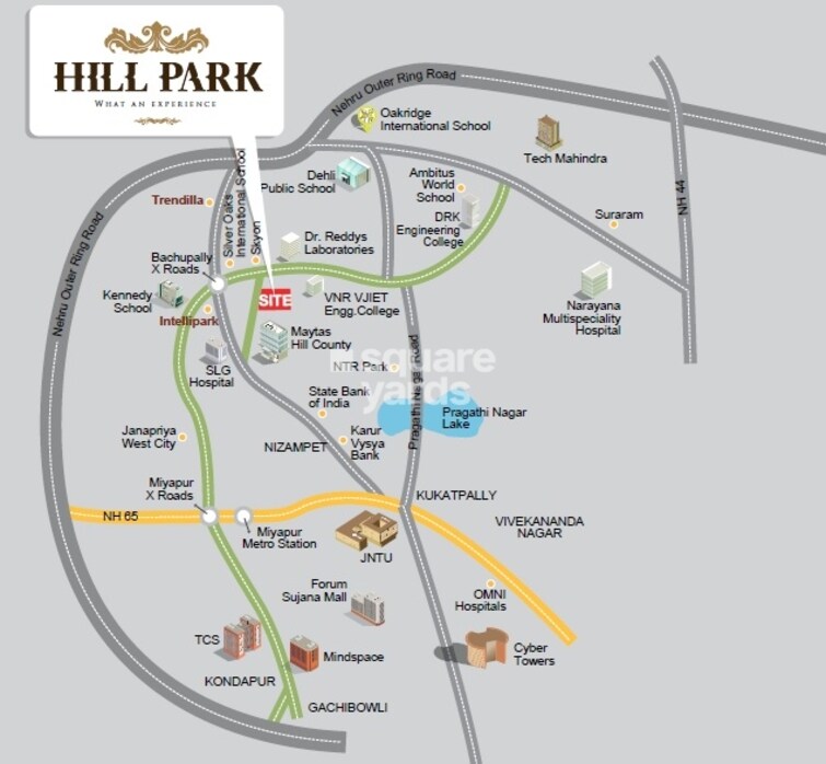 Srinidhi Hill Park Location Image